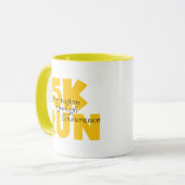 5K Run Yellow Tasse (Vorderseite Links)
