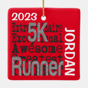5K Runner Extraordinaire CUSTOM Keramikornament