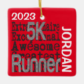 5K Runner Extraordinaire CUSTOM Keramikornament (Vorderseite)