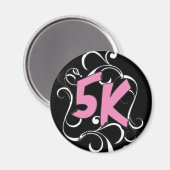 5k Runner oder Walker Magnet (Vorderseite/Rückseite)