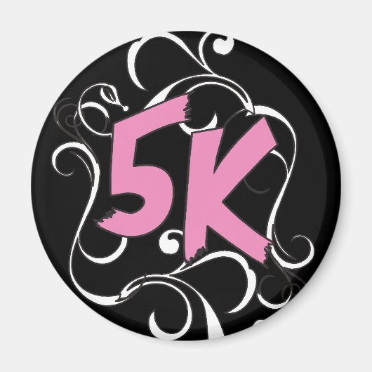 5k Runner oder Walker Magnet (Vorne)