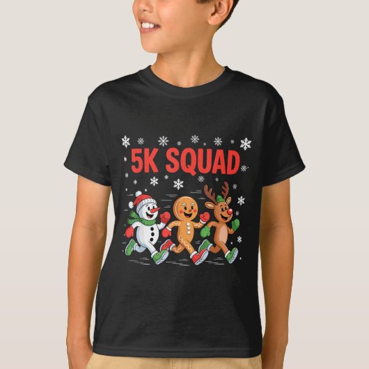 5k Squad Shirt Funny Christmas Running Team (Vorderseite)