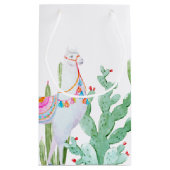 5lx3wx8.5h Kleine Geschenktasche Boho Llama Bohemi Kleine Geschenktüte (Rückseite)