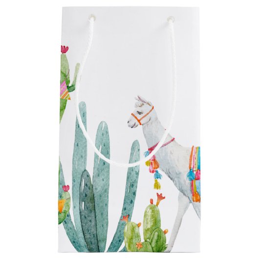 5lx3wx8.5h Kleine Geschenktasche Boho Llama Bohemi Kleine Geschenktüte (Vorderseite)