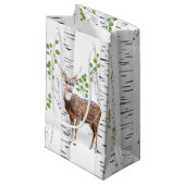 5lx3wx8.5h kleine Geschenktasche Hirsch Dock Buck Kleine Geschenktüte (Vorderseite Schrägansicht)