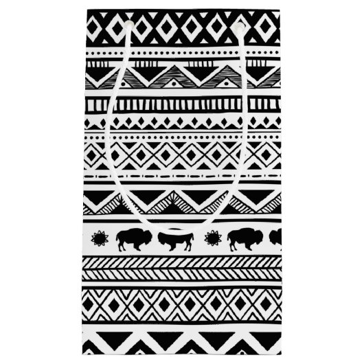 5lx3wx8.5h Kleine Geschenktüte Bag Boho Buffalo Tr (Vorderseite)