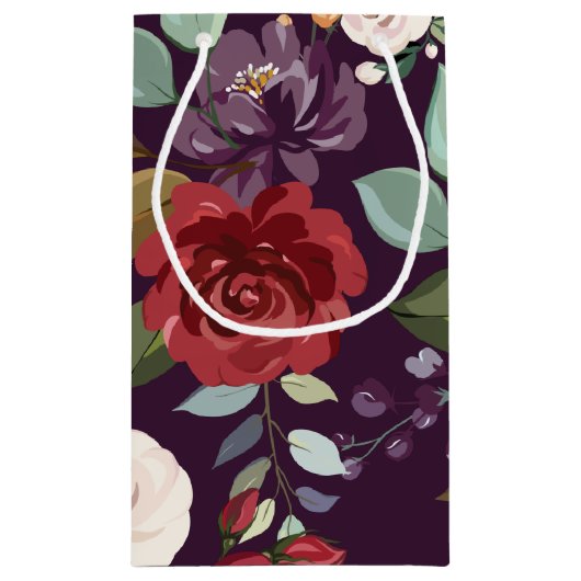 5lx3wx8.5h Kleine Geschenktüte Beutel Lila Rose Go (Rückseite)