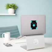 5Mini7auro Aufkleber (Laptop auf Schreibtisch)