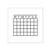 5mm Dot Grid Journal Habit Tracker Month Calendar Gummistempel (Prägung)