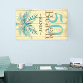 5O IST EIN BEACH 50 Beach Küste Birthday Ba Banner (Messeveranstaltung)