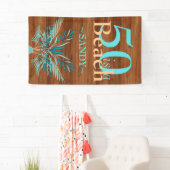 5O IST EIN BEACH 50 Beach Küste Birthday Ba Banner (Insitu)