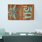 5O IST EIN BEACH 50 Beach Küste Birthday Ba Banner (Messeveranstaltung)