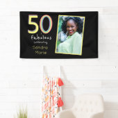 5O und fabelhafte schwarz-gelbe Regenbogen-Chic Ge Banner (Insitu)