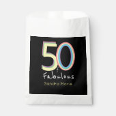 5O und fabelhafte schwarz-gelbe Regenbogen-Chic Ge Geschenktütchen (Vorderseite)
