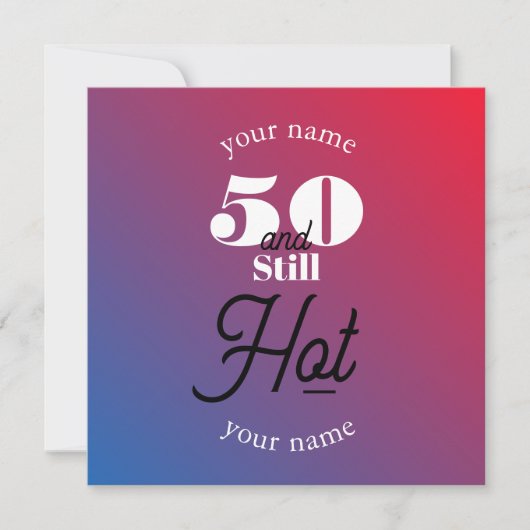 5O und immer noch heiß (Vorderseite)