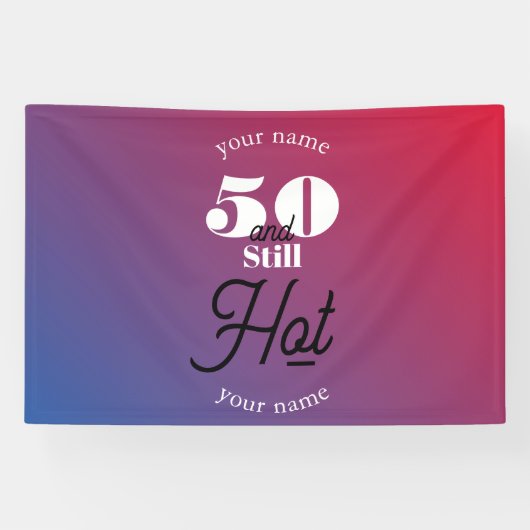 5O und immer noch heiß Banner (Horizontal)