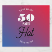 5O und immer noch heiß Bierflaschenetikett (Einzelnes Label)