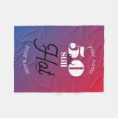 5O und immer noch heiß Fleecedecke (Vorderseite (Horizontal))