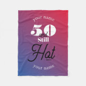 5O und immer noch heiß Fleecedecke (Vorderseite)