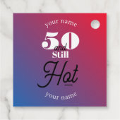 5O und immer noch heiß Geschenkanhänger (Rückseite)