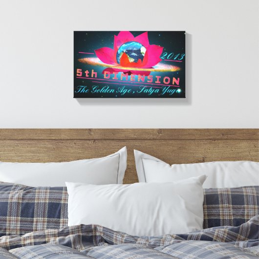 5te Dimension - überzogene Canvas Leinwanddruck (Insitu (Schlafzimmer))