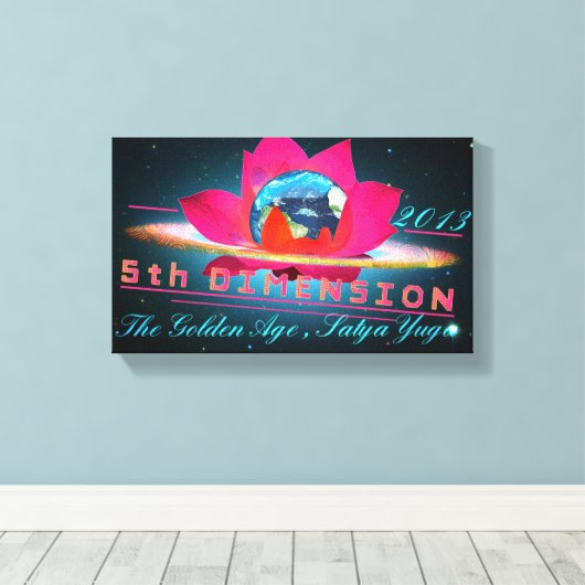 5te Dimension - überzogene Canvas Leinwanddruck (Insitu (Holzboden))