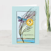 5th Anniversary 12 Step Recovery Support, Encourag Karte (Vorderseite)