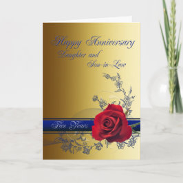 5th Anniversary card for Daughter & son-in-law Karte