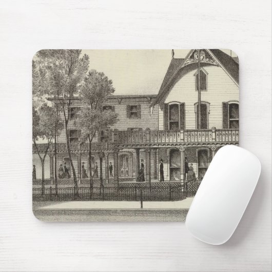 5th Avenue House, Ocean Beach, NJ Mousepad (Mit Mouse)