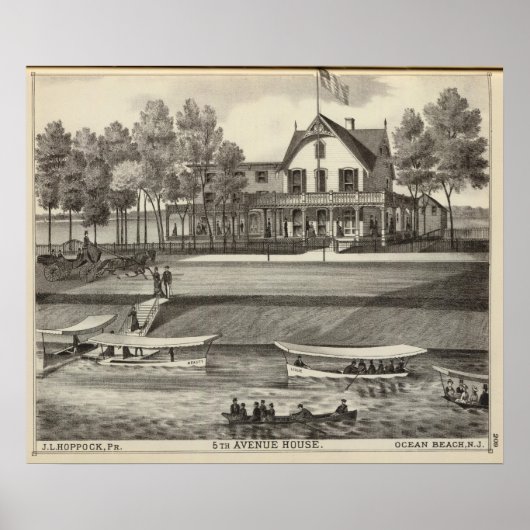 5th Avenue House, Ocean Beach, NJ Poster (Vorne)