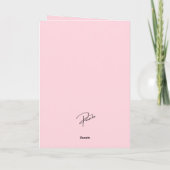 5th Birthday 3 Picture Collage Gold Pink Hearts Karte (Rückseite)