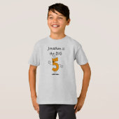 5th Birthday Customized Tshirt (Vorne ganz)