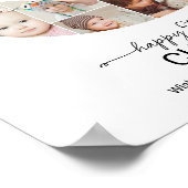 5th Birthday Number 5 Photo Collage Custom Picture Poster (Ecke)