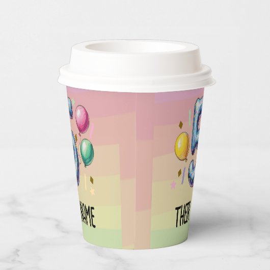 5th birthday party no theme pappbecher (Rechts)