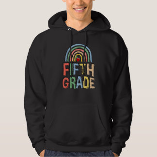 5th Crew Fifth Grade Squad Schüler & Lehrer Rücken Hoodie
