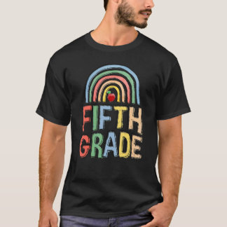 5th Crew Fifth Grade Squad Schüler & Lehrer Rücken T-Shirt