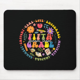 5th Fifth Grade Dream Team Zurück zur Schule Lehre Mousepad