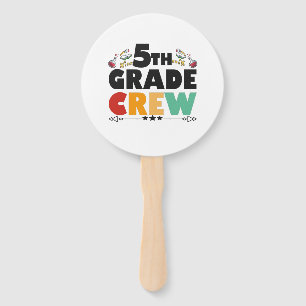5TH Grad Crew Funny Back To School Student Gift Fächer