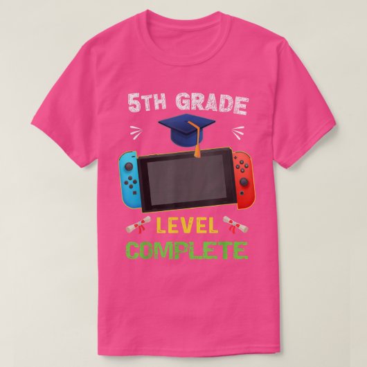 5th Grad Level Complete Graduation gaming class 2 T-Shirt (Design vorne)