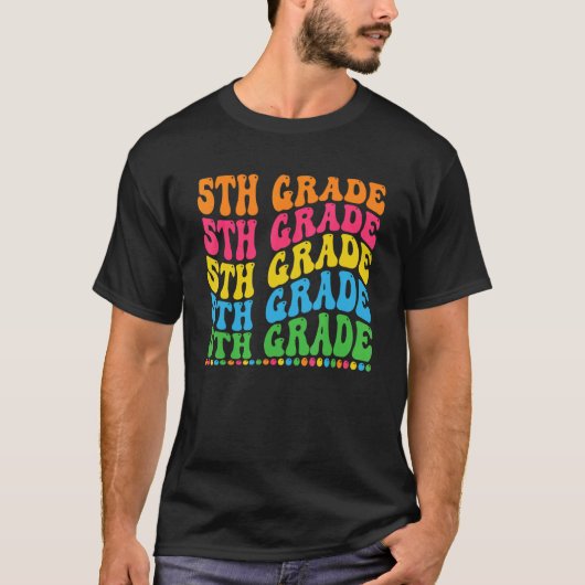5th Grade Back to School Teacher Men Women Kids Fi T-Shirt (Vorderseite)