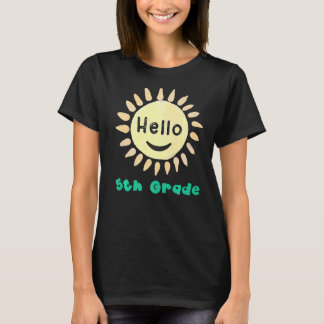 5th Grade Boys Girls Teacher Hallo Fünfter Tee
