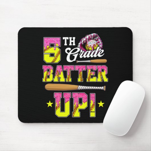 5th Grade Butter Up Softll Ice Cream Drip Ck To Sc Mousepad (Mit Mouse)