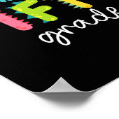 5th Grade Dinosaur Ck To School First Day Of Schoo Poster (Ecke)