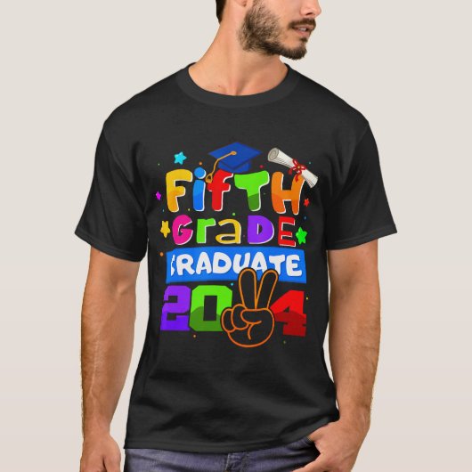 5th Grade Graduate 2024 Abschluss Shirts for Boys (Vorderseite)