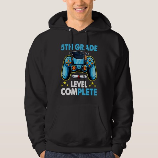 5th Grade Graduation Level Complete Gamer 2023 Hoodie (Vorderseite)