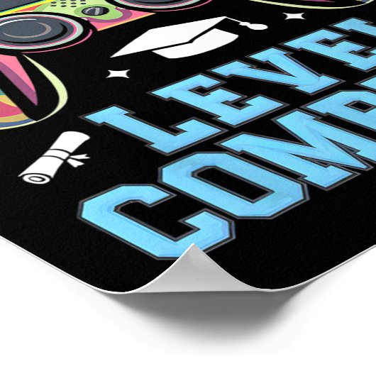 5th Grade Level Complete Last Day Of School Gamer Poster (Ecke)