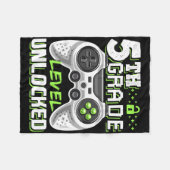 5th Grade Level Unlock Video Game Byck to School Fleecedecke (Vorderseite (Horizontal))