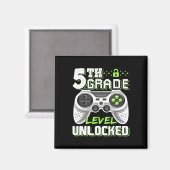 5th Grade Level Unlock Video Game Byck to School Magnet (Vorderseite/Rückseite)