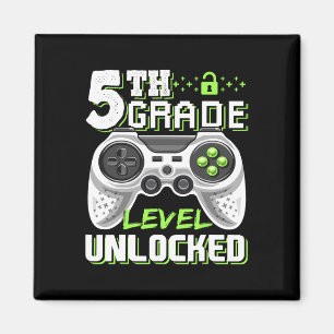 5th Grade Level Unlock Video Game Byck to School Magnet