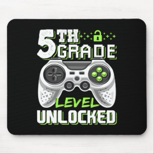 5th Grade Level Unlock Video Game Byck to School Mousepad